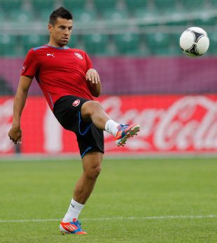 Milan Baros is nursing a thigh injury